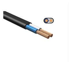 Шнур бытовой ШВВП 2х0,75 черный ГОСТ ВЭКЗ EDS001190