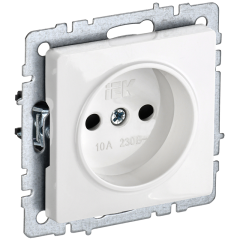 BRITE Роз. без з/к/ш 10А РС10-1-0-БрБ бел. IEK BR-R10-10-K01