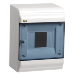 PRIME Корпус пластиковый ЩРН-П-4 белый IP41 IEK MKP82-N-04-41-20