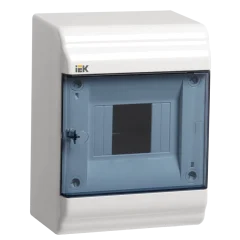 PRIME Корпус пластиковый ЩРН-П-4 белый IP41 IEK MKP82-N-04-41-20