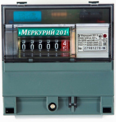 Электросчетчик Меркурий 5-60А/230В кл.т.1,0 однотарифный мех Incotex 201.5