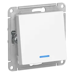 ПЕРЕКЛЮЧАТЕЛЬ 1-кл с подсветкой, сх.6а, 10АХ, механизам, БЕЛЫЙ ATN00016 Systeme Electric ATN000163