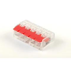 Клемма 5 х (0,14/0,2-4) монтажная компактная LD221-415 [уп. 50шт] STEKKER 32395