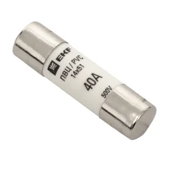 Плавкая вставка цилиндрическая ПВЦ (14х51) 40А EKF pvc-14x51-40