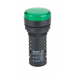 Индикатор ND16-22DS/4 зеленый АС230В (R) CHINT 593071