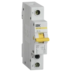 Выключатель-разъединитель трехпозиционный ВРТ-63 1P 63А IEK MPR10-1-063