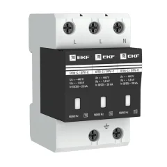 Ограничитель импульсных напряжений ОПВ-C/3P In 20кА 440В с сигн. EKF opv-c3