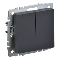 BRITE Выключ. 2-кл. 10А ВС10-2-0-БрГ граф. IEK BR-V20-0-10-K53