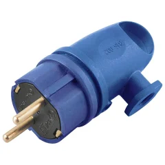 Вилка угловая с/з каучук, серия Одри, RPG16-21-442 (В 16-002), синий STEKKER 39254