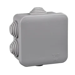 Коробка распред. 70х70х40мм IP55 серая Systeme Electric IMT35090