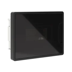 Щиток 8 мод встраиваемый Фрейм (FRAME), черный, с тонированной дверцей, с 2 шинами PEN на 6 и 8 отв.