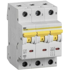 KARAT Авт. выкл. ВА47-60M 3P C 32А 6кА IEK MVA31-3-032-C