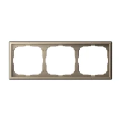 ARTGALLERY 3-постовая РАМКА, универсальная, ШАМПАНЬ Systeme Electric GAL000503