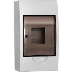 Корпус пластиковый ЩРН-П-4 черн. прозр. дверь IP41 GENERICA MKP12-N-04-41-G