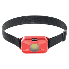 Фонарь налобный светодиодный, работающий от батареек 3*AAA, 2W, COB, IP44, пластик, TH2306 417 Feron