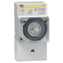 Таймер ТЭМ181 аналоговый 16А 230В на DIN-рейку IEK MTA20-16