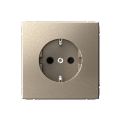 ARTGALLERY РОЗЕТКА с заземлением со шторками, 16А, механизм, ШАМПАНЬ Systeme Electric GAL000545