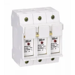 Держатель предохр. C14 со светодиод. индикацией 3P ДП-102 DEKraft 21388DEK