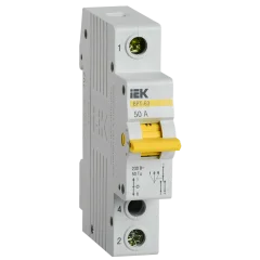 Выключатель-разъединитель трехпозиционный ВРТ-63 1P 50А IEK MPR10-1-050