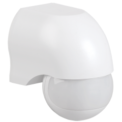 Датчик движения ДД 010 белый, макс. нагрузка 1100Вт, угол обзора 180град., дальность 10м, IP44, IEK 