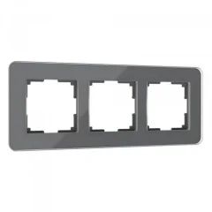 Рамка из стекла на 3 поста Elite графит W0032440 Werkel a057880