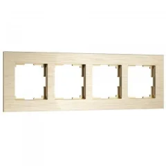Рамка на 4 поста AluMax (шампань) W0043511 Werkel a066336