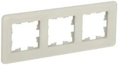 BRITE Рамка 3 поста РУ-3-2-Бр стекло песчаный RE IEK BR-M32-G-41-K98
