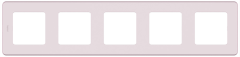 Рамка 5 постов - Inspiria - розовый Legrand 673974