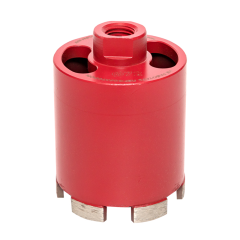 Коронка алмазная для дрелей с микроударом (верхнее пылеудаление) DCH-72MHS Micro Hit Laser M16 P EKF