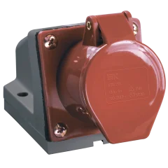 Розетка стац. ССИ-125 32А-6ч 380В 3P+PE+N IP44 IEK PSR12-032-5