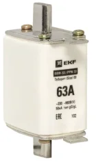 Плавкая вставка ППН-33 160/ 63А габарит 00 PROxima EKF fus-33/160/63