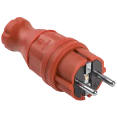 ВБп3-1-0м Вилка прямая ОМЕГА IP44 красная IEK PKR01-016-2-K04