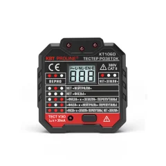 Тестер розеток и УЗО KT 106D серия PROLINE КВТ 79136