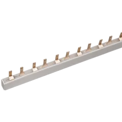 Шина соединительная (гребенка) 2-полюсная (N L1 N L1) 63А 54 модуля длина 1000мм IEK YNS21-2-063