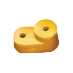 Угловой изолятор для "О" шины желтый IEK YIS31