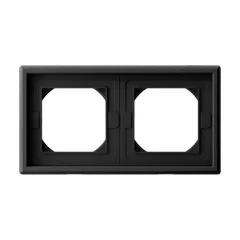 ARTGALLERY 2-постовая РАМКА IP44, КАРБОН Systeme Electric GAL441002