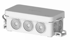 Коробка разветвительная о/у сер с мембр.вводами 81x38x30 IP54 (1/112) Hegel КР2501