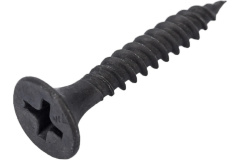 Саморез с потайной головкой (3,5х25 частая резьба (оксидированные)) Абразив Плюс EDS001399