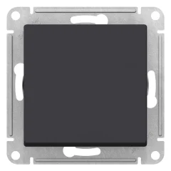 Переключатель IP44 1-клавишный AQUA, скрытый монтаж, карбон Systeme Electric ATN441061