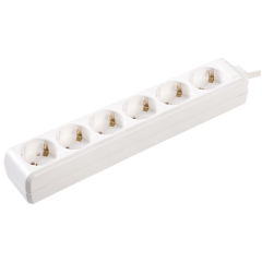 Удлинитель У06 6 мест 2P+PE/3метра 3х1мм2 16А/250 IEK WYP10-16-06-03-Z-N