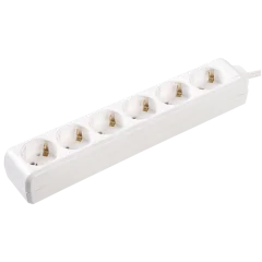 Удлинитель У06 6 мест 2P+PE/3метра 3х1мм2 16А/250 IEK WYP10-16-06-03-Z-N