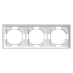 Рамка 3-местная (белый фарфор) soft touch Эмили 4988 STEKKER 49886