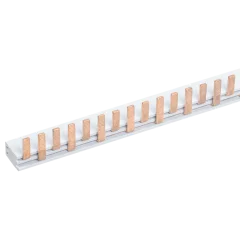 Шина соединительная (гребенка) 2-полюсная (N L1 N L1) 63А 108 модулей (9 мм) для АВДТ32М 1м YNS2 IEK