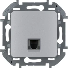 Телефонная розетка RJ11 - INSPIRIA - алюминий Legrand 673822
