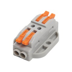 Клемма 2 х (0,08 - 2,5/4) монтажная для фазных проводников LD222-429 STEKKER 39501