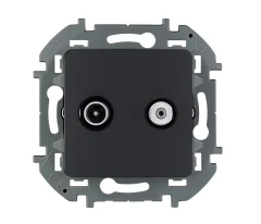 Розетка TV/SAT "звезда" - INSPIRIA - антрацит Legrand 673883