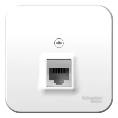 BLANCA О/У РОЗЕТКА компьютерная RJ45, кат.5E, ИЗОЛ.ПЛ.,БЕЛЫЙ Systeme Electric BLNIA045001