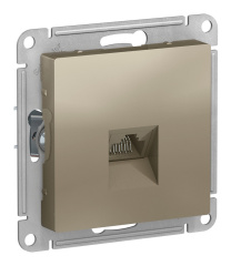 ATLASDESIGN РОЗЕТКА компьютерная RJ45, механизм, ШАМПАНЬ Systeme Electric ATN000583
