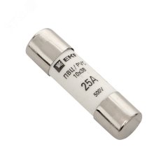 Плавкая вставка цилиндрическая ПВЦ (10х38) 25А EKF pvc-10x38-25
