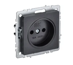 BRITE Роз. без з/к/ш 10А РС10-1-0-БрЧ черн. IEK BR-R10-10-K02